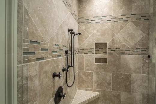 A quadrant shower enclosure a space-saver
