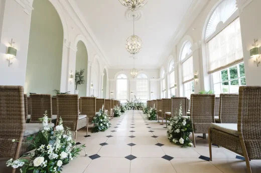 Blenheim Palace Orangery building interior