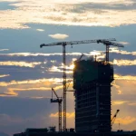 Building design construction tower cranes