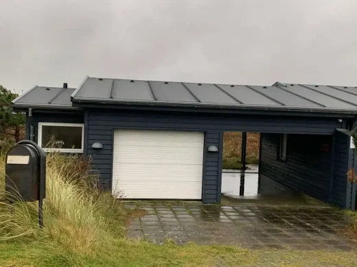 Winter house design property garage