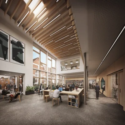 Latymer School Library Enfield North London