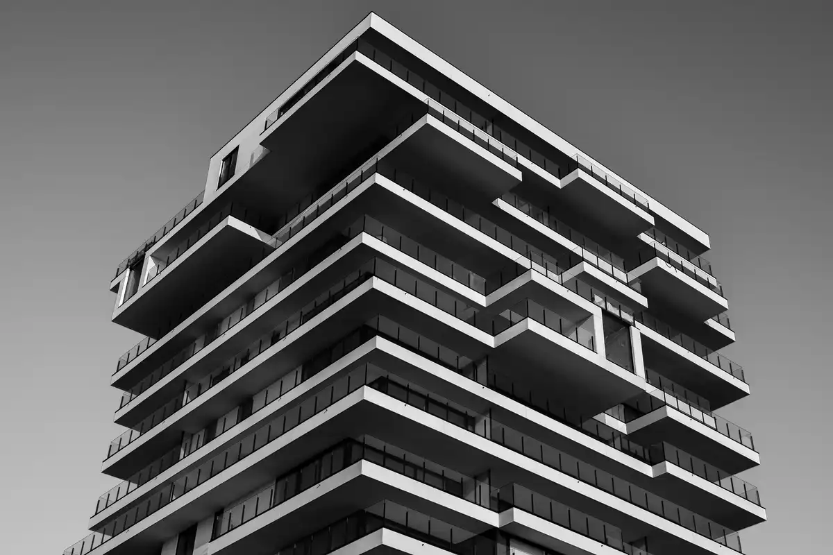 modern building windows