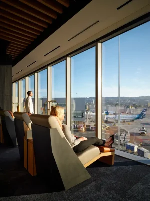 SFO Alaska Lounge Harvey Milk Terminal 1 California