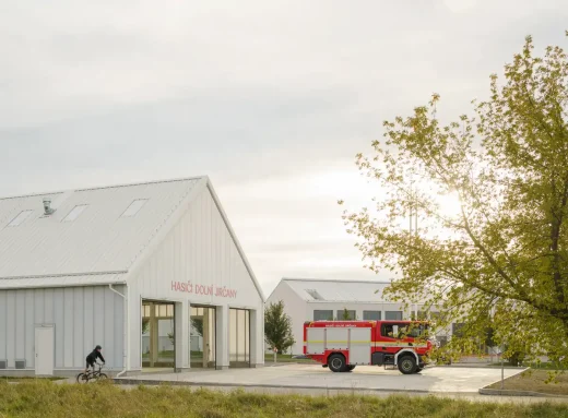 Jircany Fire Station Building Psary Czech Republic