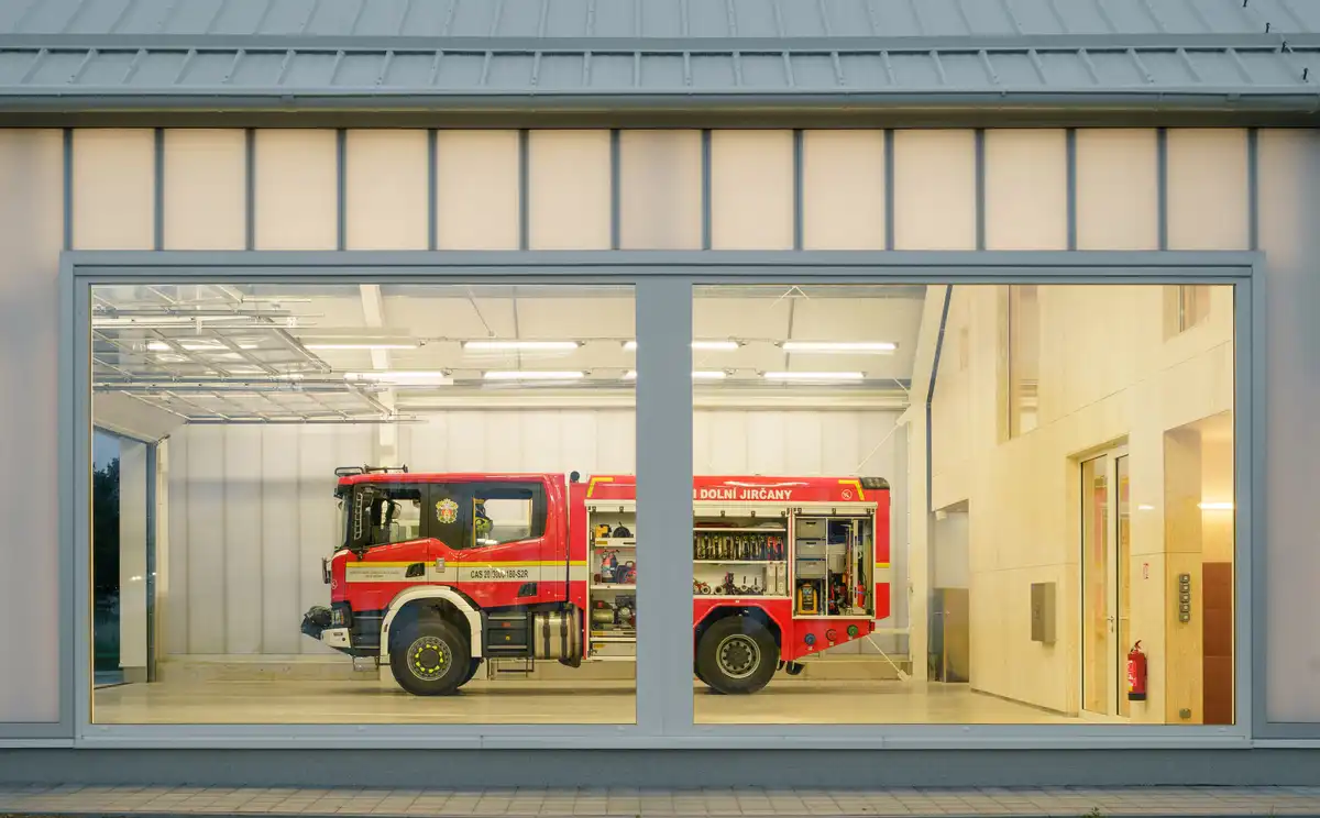 Jircany Fire Station Psary Czech Republic