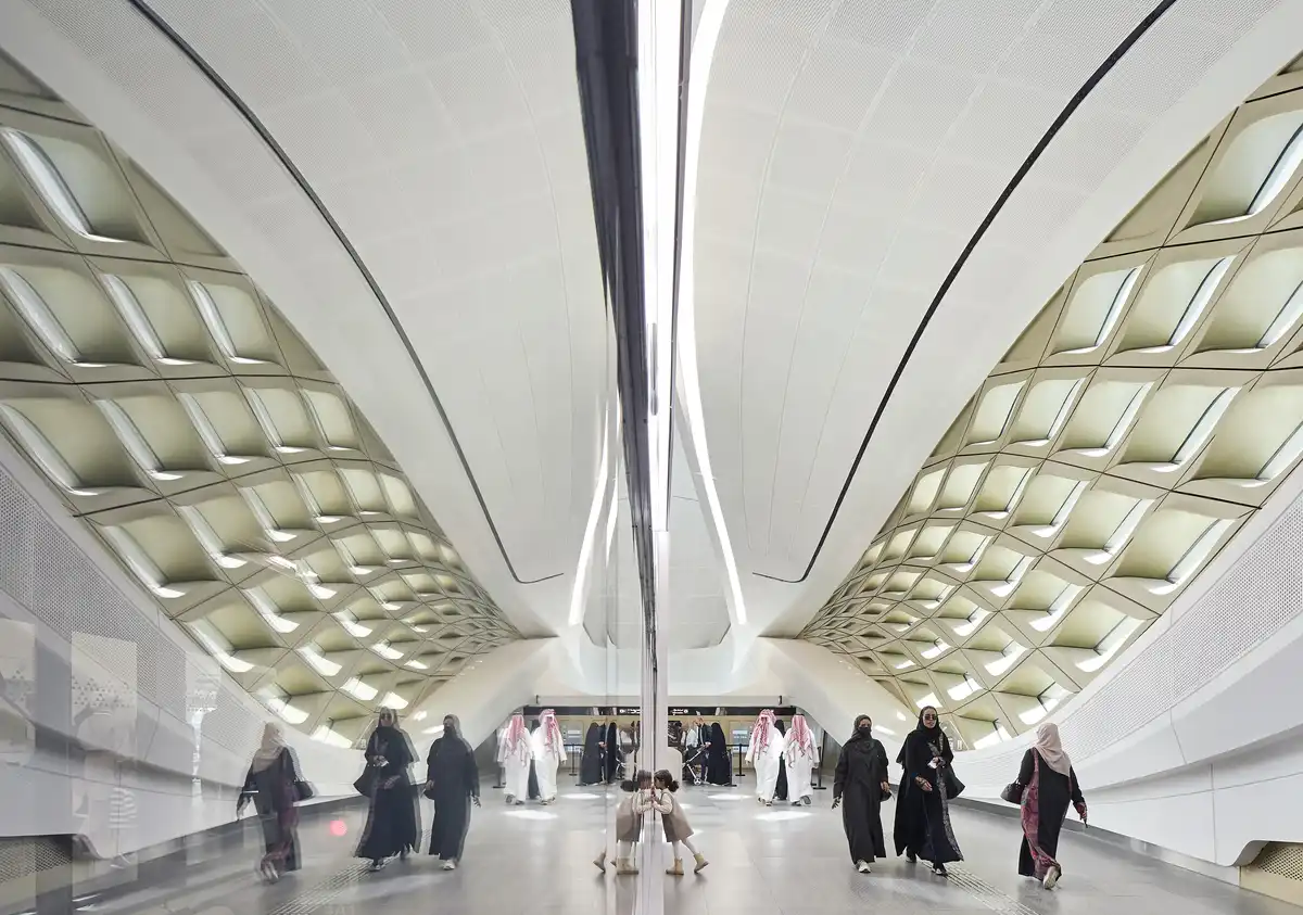 KAFD Metro Station Riyadh Saudi
