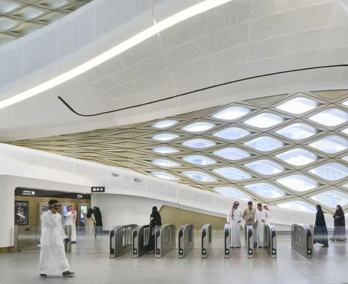 KAFD Metro Station building Riyadh