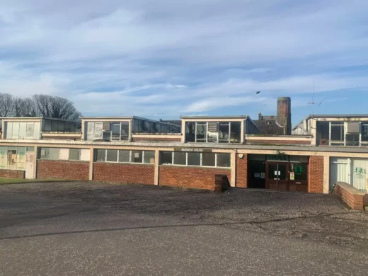 Merrick House Crichton Estate building entry