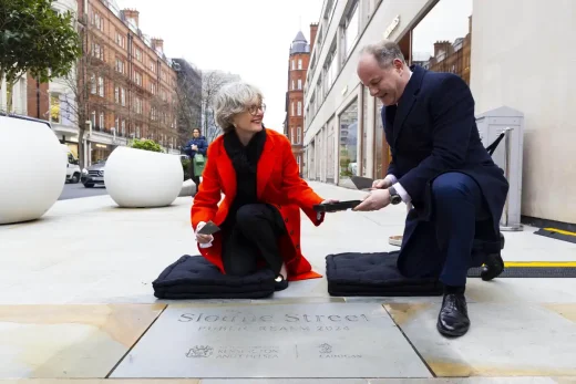 Councillor Elizabeth Campbell and Lord Cadogan
