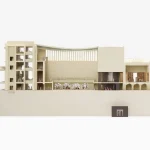 British Museum Western Range Galleries Design model