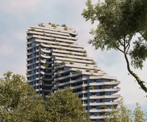 The Eagle Tirana apartment building, Albania