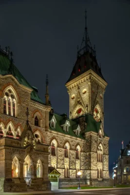 East Block Exterior Lighting Project Ottawa Canada
