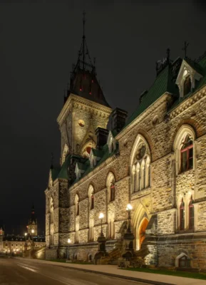East Block Exterior Lighting Project Ottawa