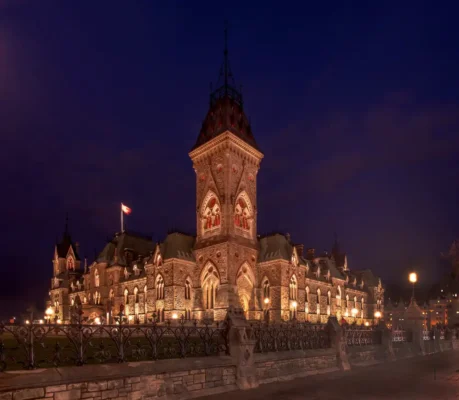 East Block Exterior Lighting Project Ottawa Canada