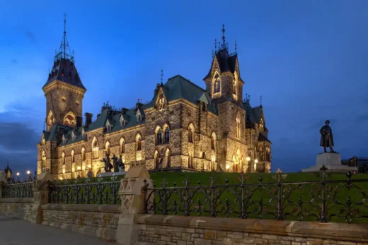 East Block Exterior Lighting Project Ottawa Canada