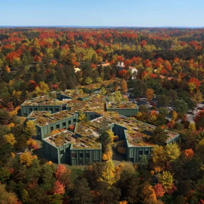 Forestry in the Forest, Hradec Kralove building, CH+K Czech Republic