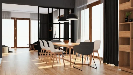 Home aminate flooring gives hardwood look design