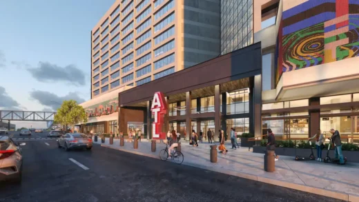 The Center Atlanta downtown building design - CNN Center