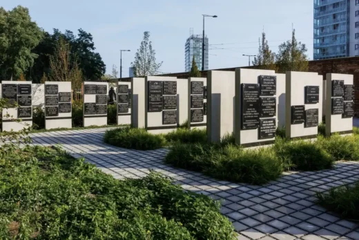 The Memorial Park Srodmiescie district Warsaw