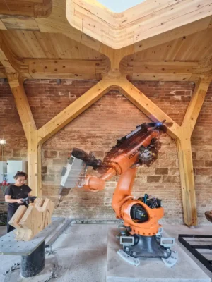 Workshop for a robot: CORA, Valldaura Labs Campus
