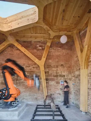 Workshop for a robot: CORA, Valldaura Labs Campus