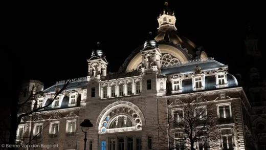Antwerp Central Station building lighting design