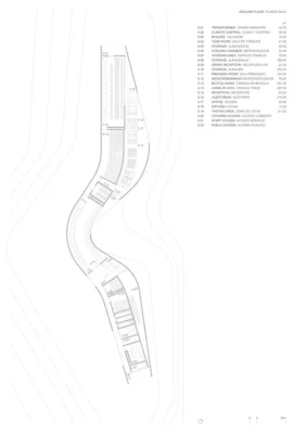 Castile winery, Spain building plan layout