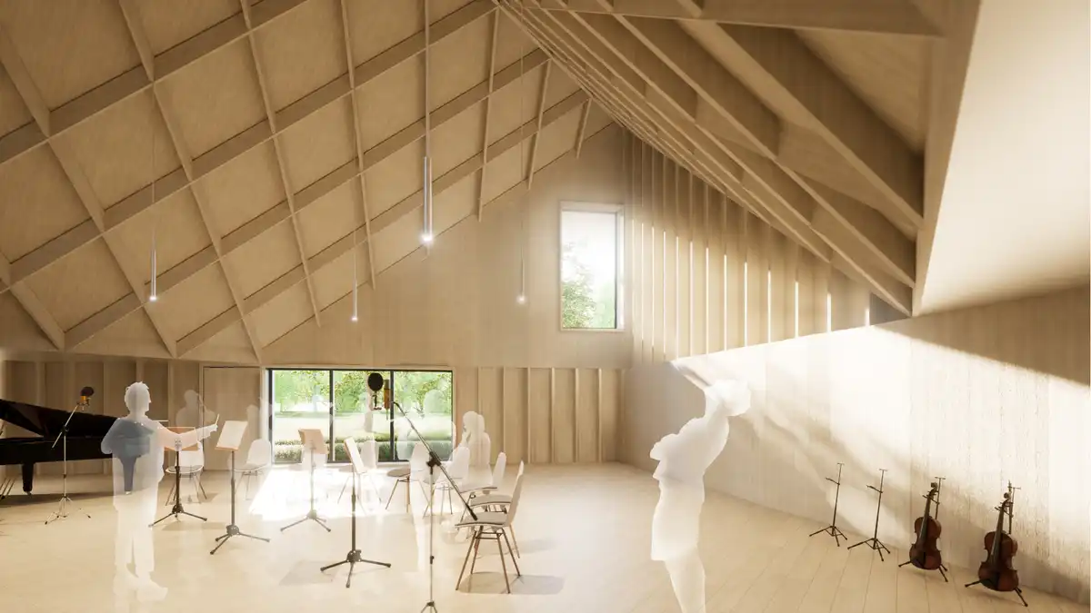 Charterhouse School Ralph Vaughan Williams Music Centre interior