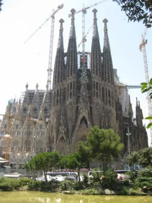 Sagrada Familia Barcelona by Antoni Gaudi Architect in Barcelona, Spain