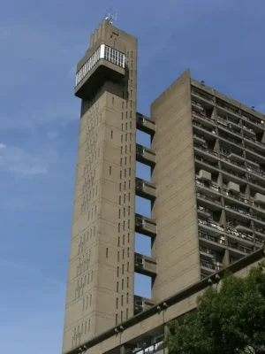 Trellick Tower Brutalist building, London, England