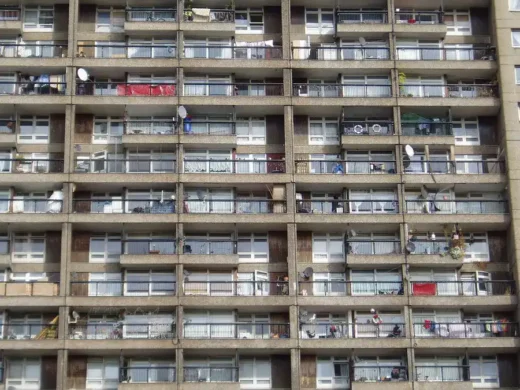 Trellick Tower Brutalist building, London
