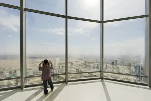 Burj Khalifa Dubai skyscraper viewing space - Worlds Highest Observation Decks
