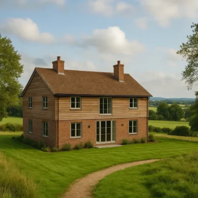 What makes a country house feel contemporary - countryside Hampshire new build home