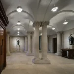 Eton School Hall building interior, England
