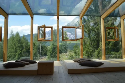 Future hotel restaurant window nature