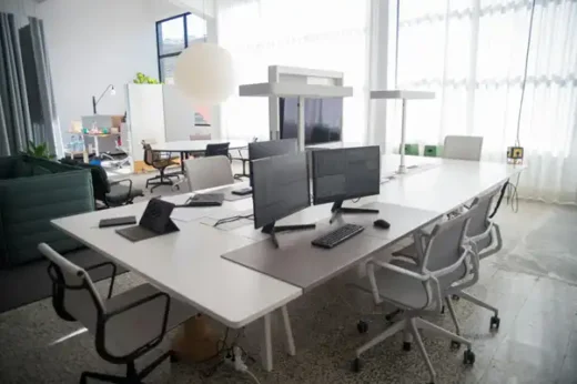 Infrastructure solutions for temporary workforce desks
