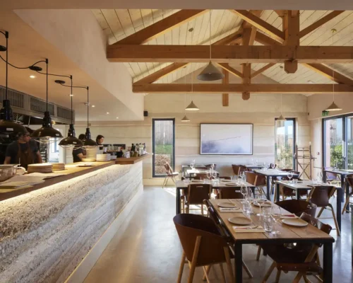 Knepp Wilding Kitchen and Shop by Kaner Olette Architects