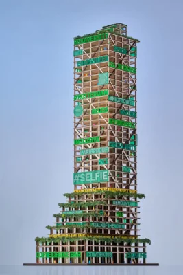 NICE Tower timber building model