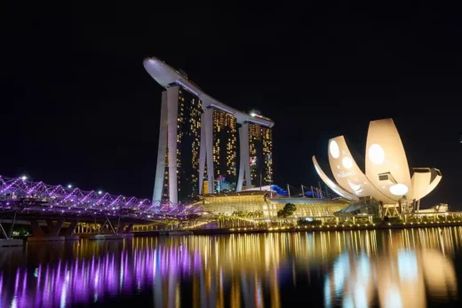 Marina Bay Sands buildings - Singapore skyline urban design, future residential