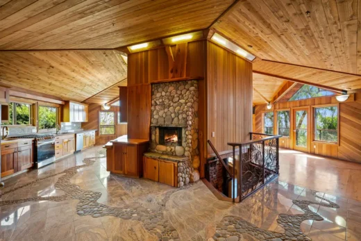 Ventura property wood interior design USA