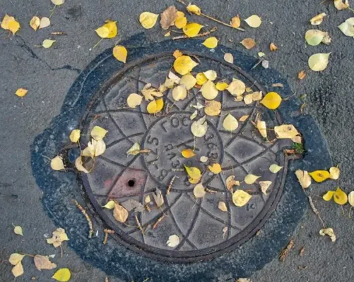Drain cover lift station street