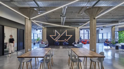 mHUB Chicago hardtech and manufacturing innovation center interior