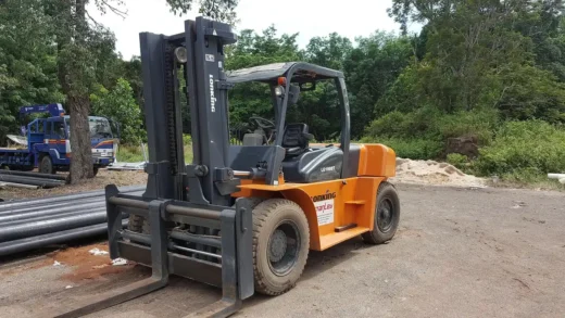 Forklift site construction