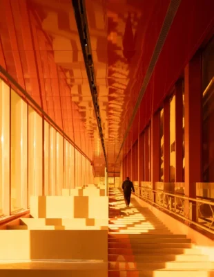 GATE M West Bund Dream Center warm glow interior