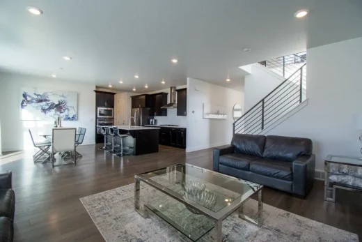 Open floor plan - home space without walls