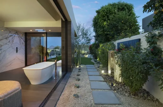 Palm Desert luxury home bathroom interior design in California