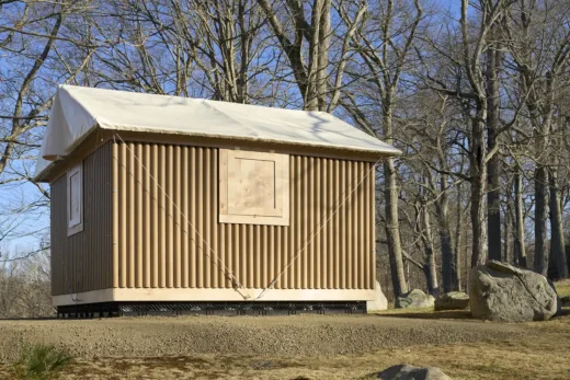 Paper Log House design by Shigeru Ban Architects