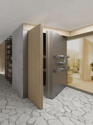 The Shelter House with Scorpio Garden door design