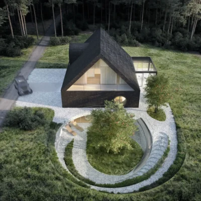 The Shelter House with Scorpio Garden, Poland