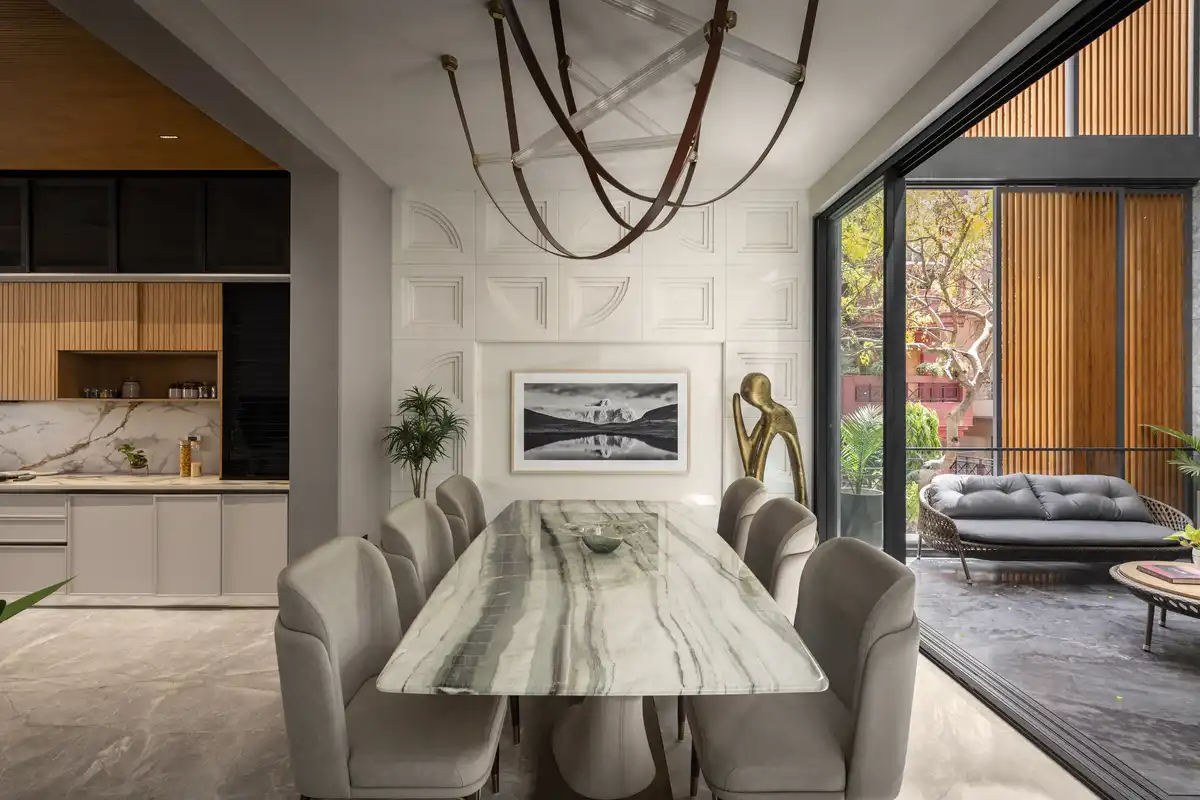 The Step Maze House New Delhi interior design